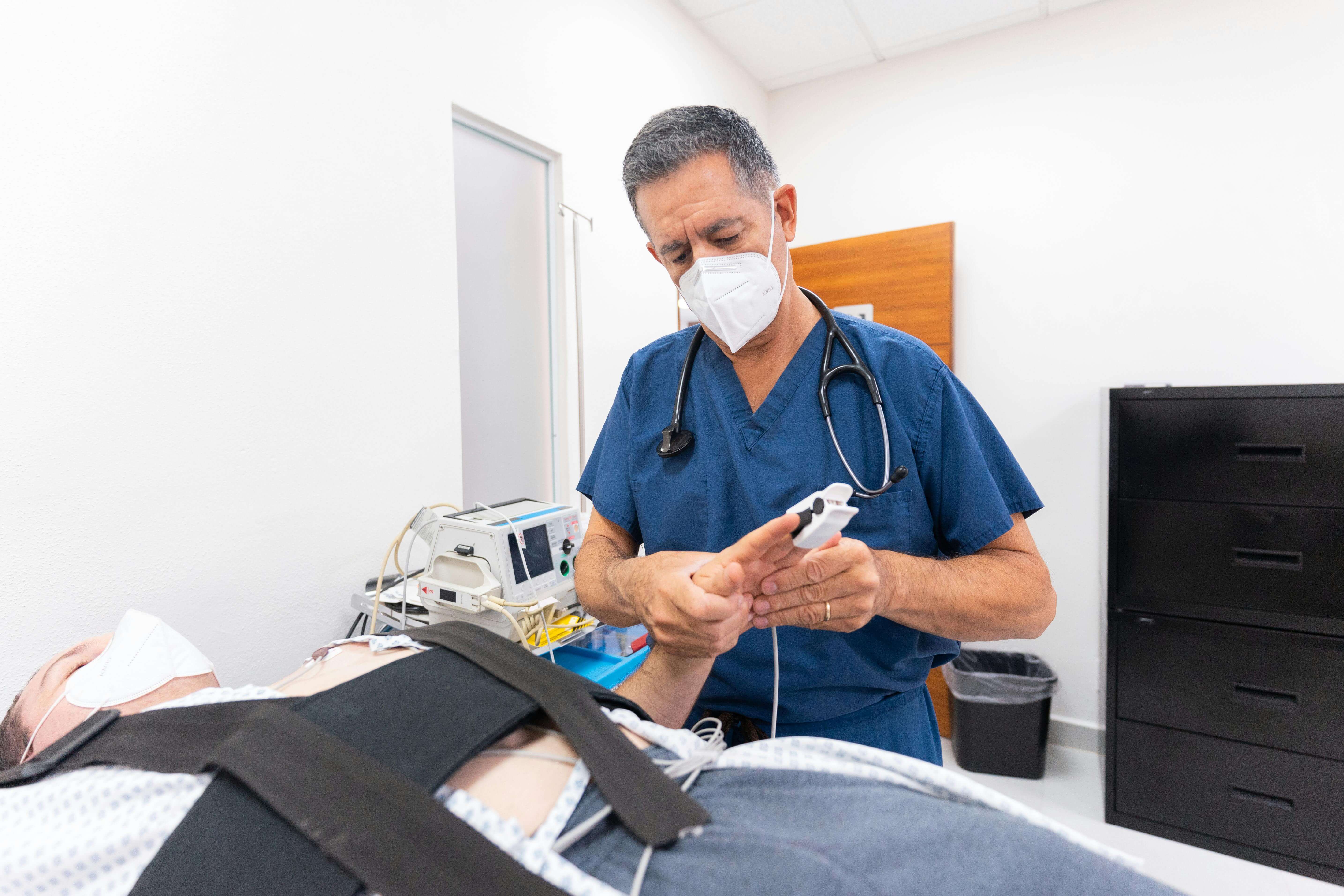 Doctor Using Phone